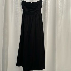 Abercrombie satin ruched midi dress NWT